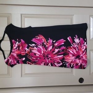 London Style Collection pink floral dress size 16